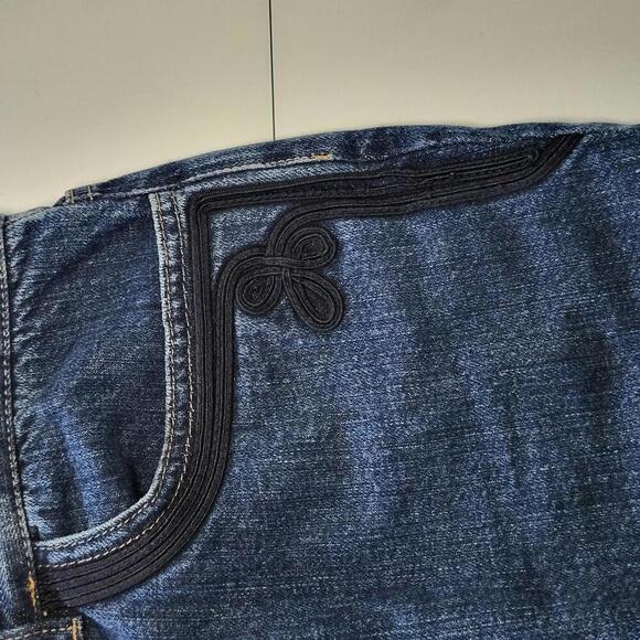 Lauren Jeans Co. by Ralph Lauren Women's Size 8 Dark Blue Bootcut Jeans - Picture 6 of 10